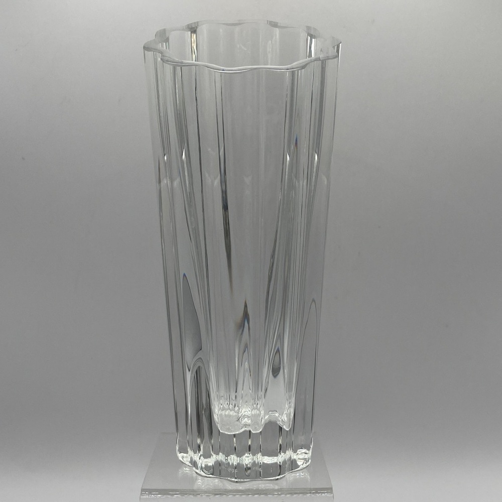 Vintage Lenox Crystal Vase Waterscape Bud Vase Clear